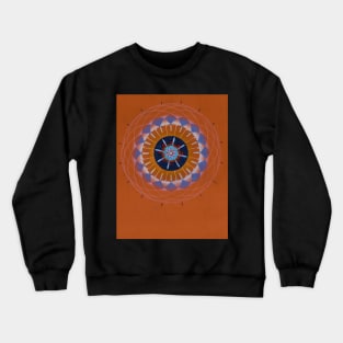 orange eye mandala Crewneck Sweatshirt